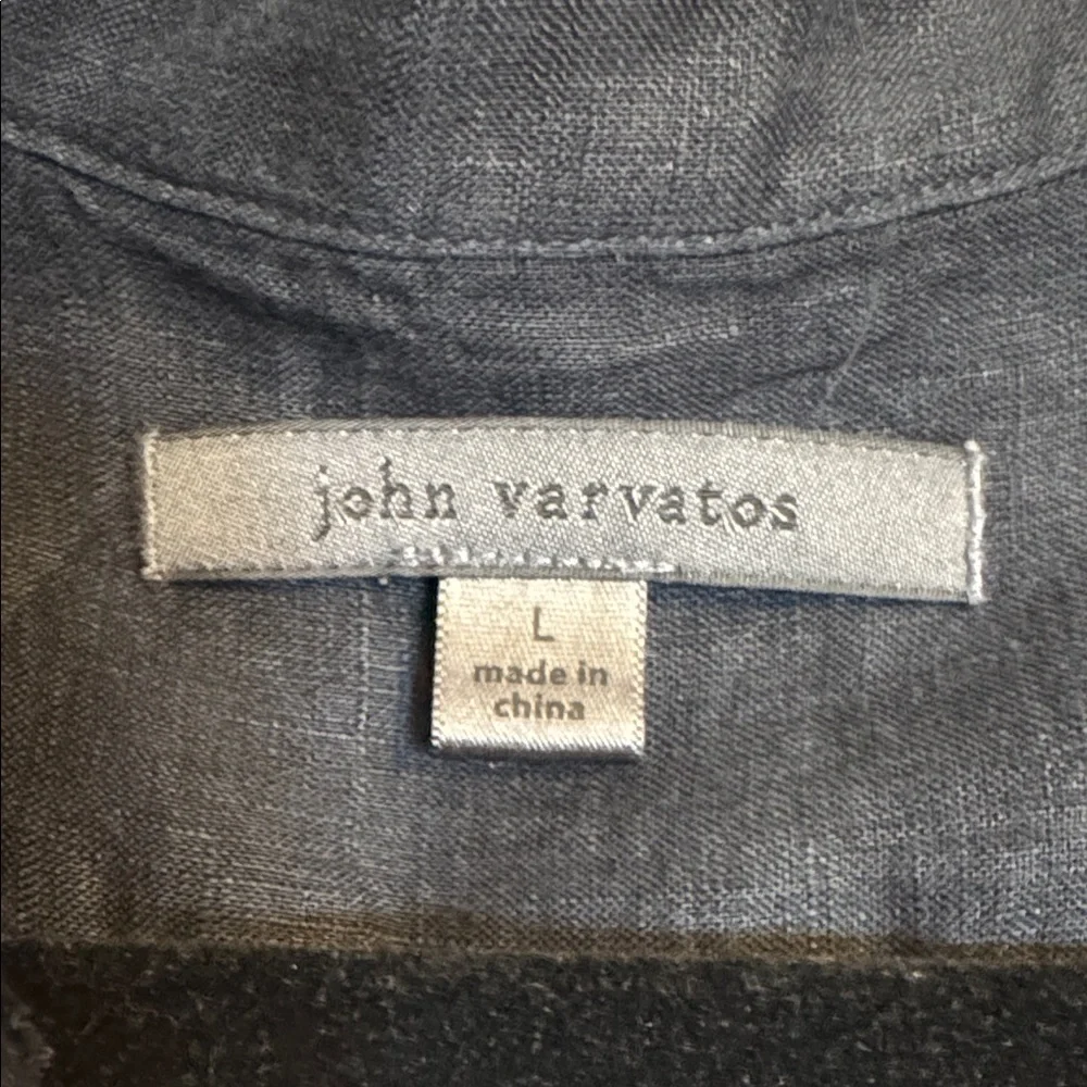 John Varvatos Black Lightweight Shirt Jacket - Picture 2 of 5